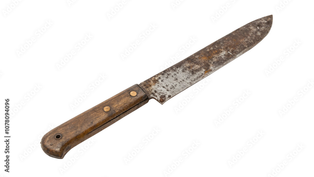 Old scrap knife transparent background Old scrap knife transparent background