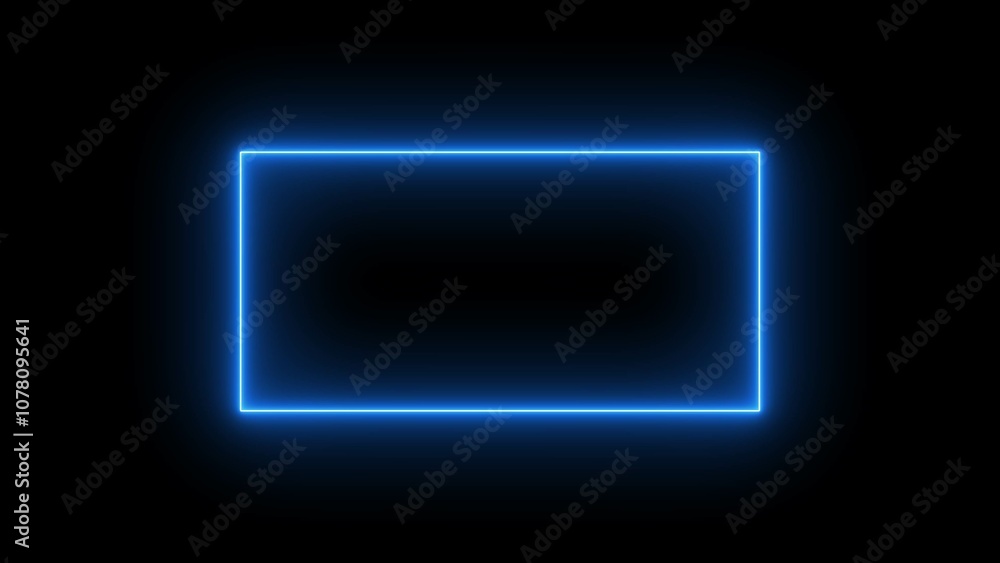 Neon rectangle. Neon rectangle.