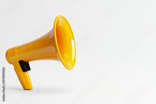 megaphone isolated on white background photo