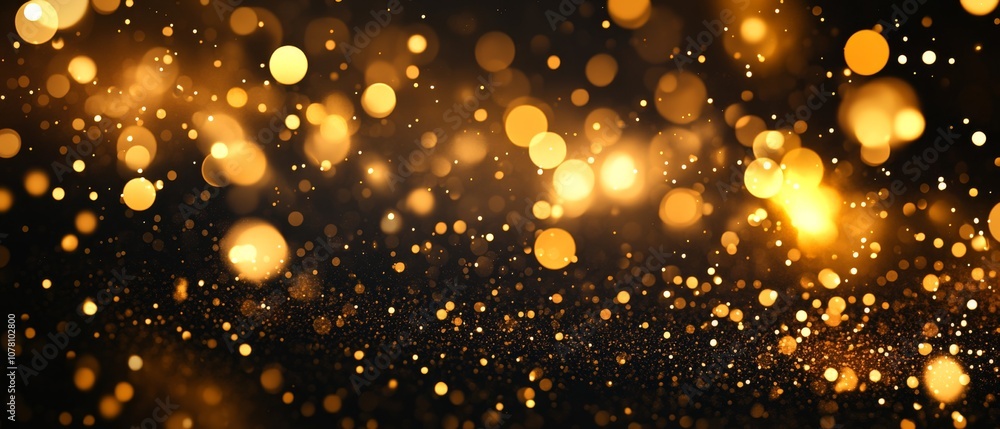A bright, golden background with many small, glowing dots A bright, golden background with many small, glowing dots