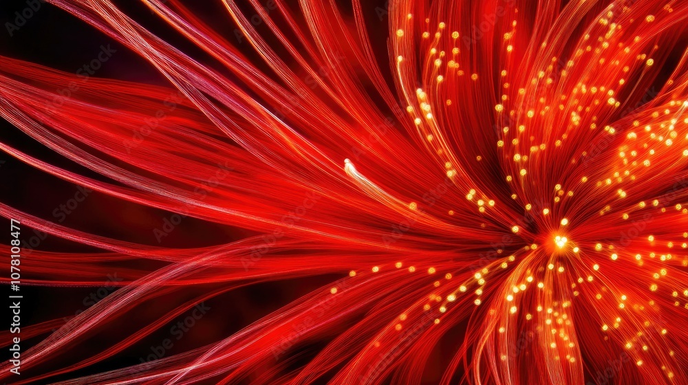 Vivid Abstract Background of Red and Yellow Light Trails Creating a Dynamic Flowing Design for Artistic and Creative Projects Vivid Abstract Background of Red and Yellow Light Trails Creating a Dynamic Flowing Design for Artistic and Creative Projects