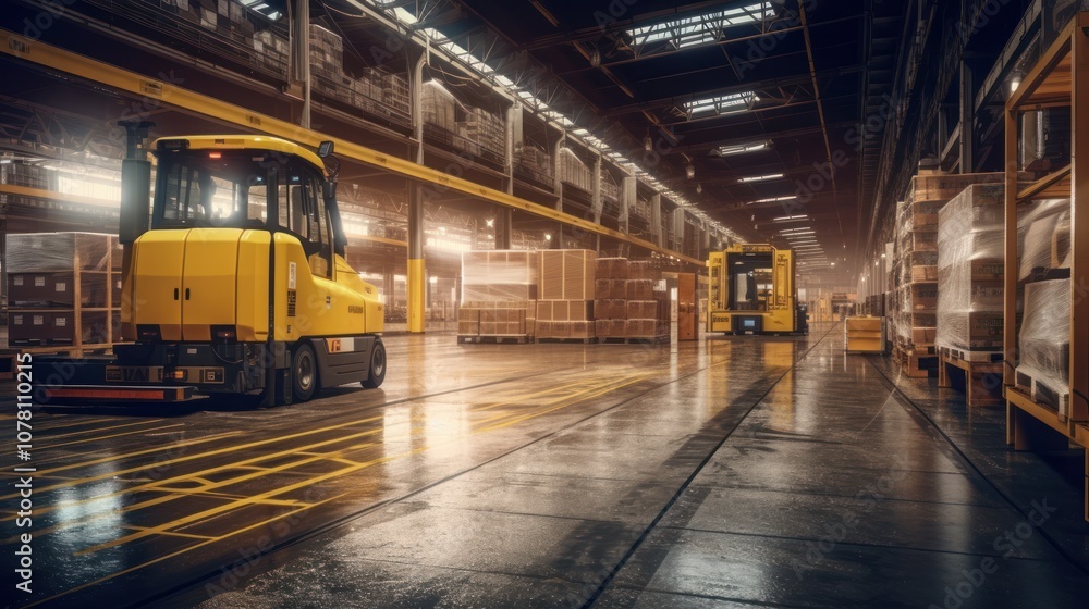 Industrial Warehouse with Forklift Industrial Warehouse with Forklift