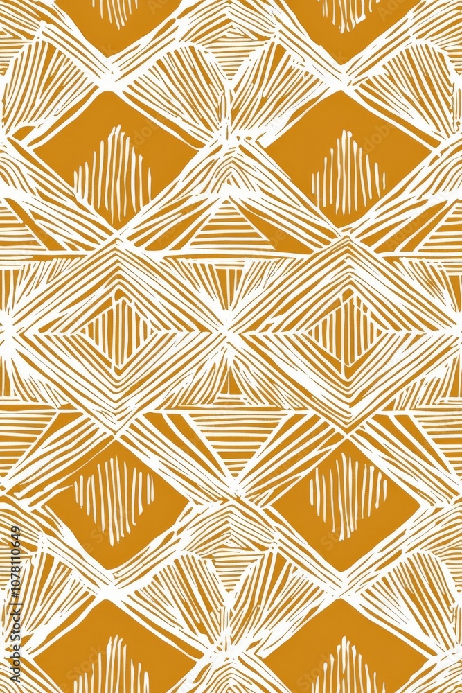 Hand-Painted Textured Wallpaper Pattern in Organic Geometric Style with Random Pantone Colors and White Lines - Reminiscent of Japanese Woodblock Prints Hand-Painted Textured Wallpaper Pattern in Organic Geometric Style with Random Pantone Colors and White Lines - Reminiscent of Japanese Woodblock Prints