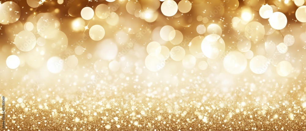 A gold and white background with a lot of small circles A gold and white background with a lot of small circles