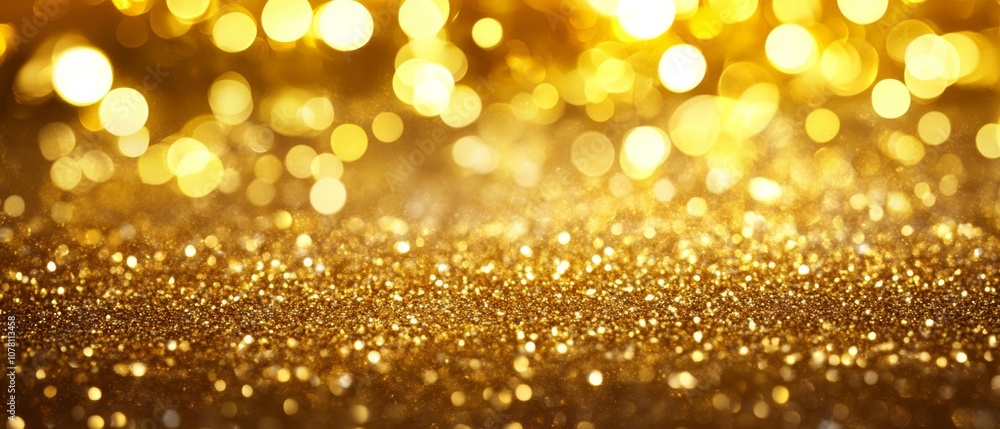 A gold background with a lot of glitter A gold background with a lot of glitter