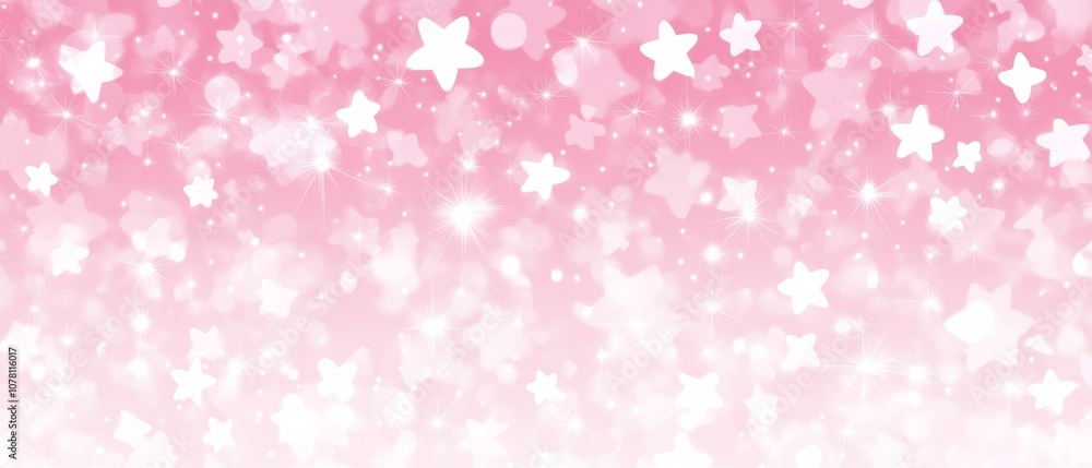 A pink background with white stars scattered all over it A pink background with white stars scattered all over it
