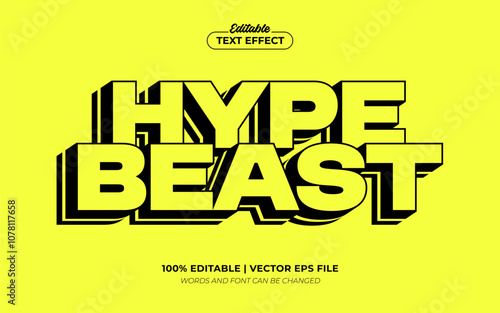 Hypebeast Streetwear Clothing Urban Brand T Shirt Editable Text Effect, Editable Font Style