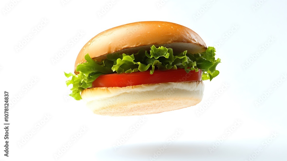 Delicious Burger Floating Delicious Burger Floating