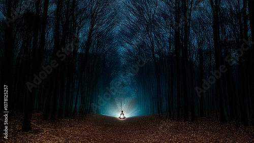 Meditating at Dark Forest photo