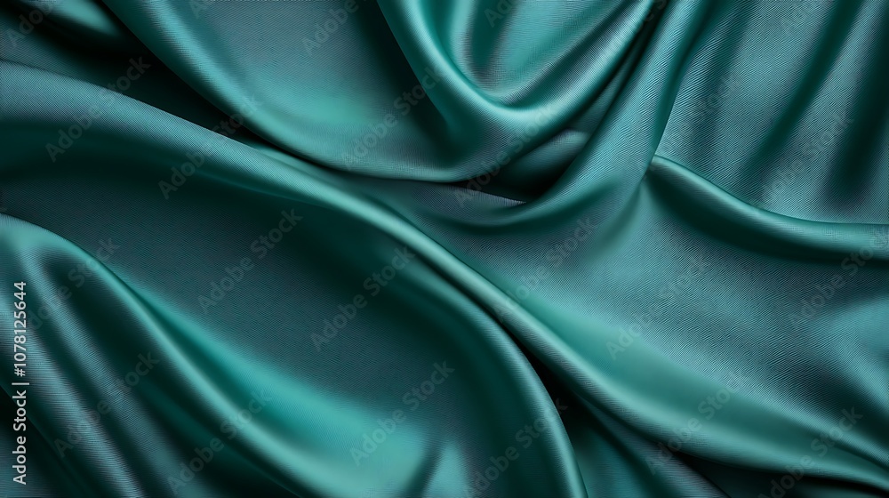 Obraz premium Solid teal green background with a smooth matte look