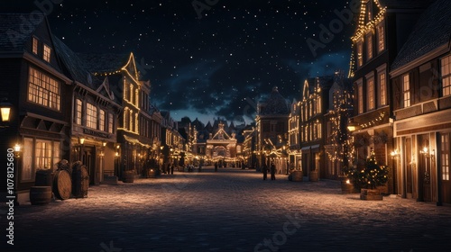 Christmas Town Night