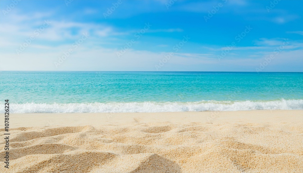 The beach on a sunny day. The beach on a sunny day.