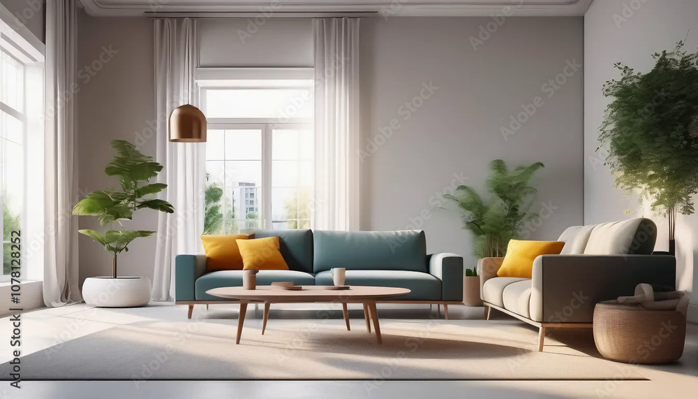 Fototapeta premium modern living room