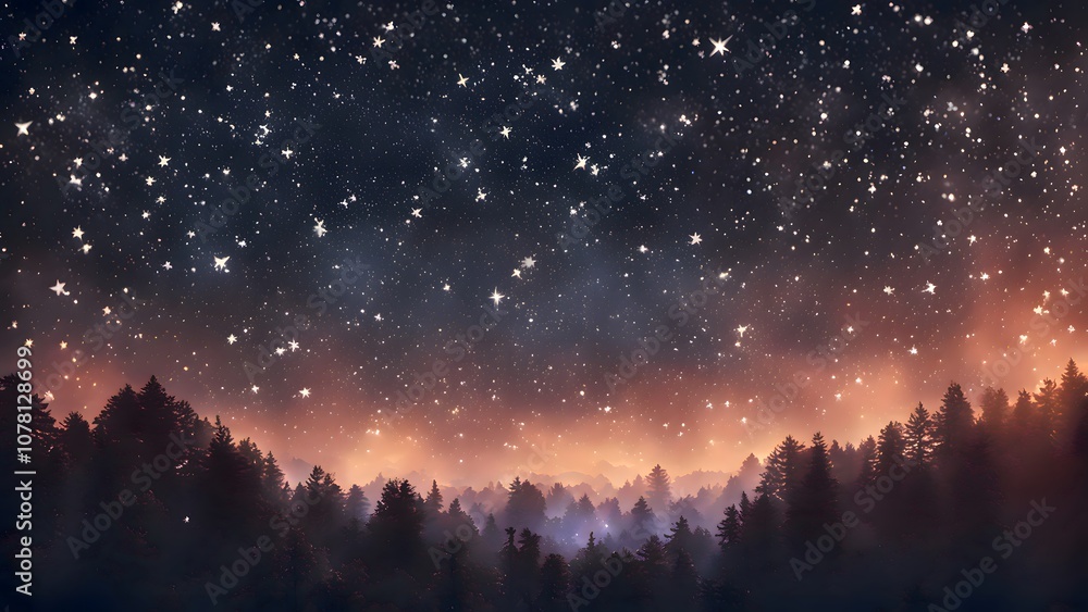 Fototapeta premium Fantasy star night background