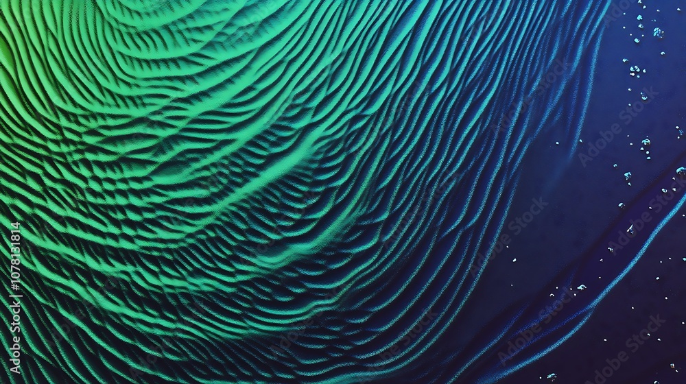 Obraz premium Green and blue gradient texture with abstract patterns for background designs