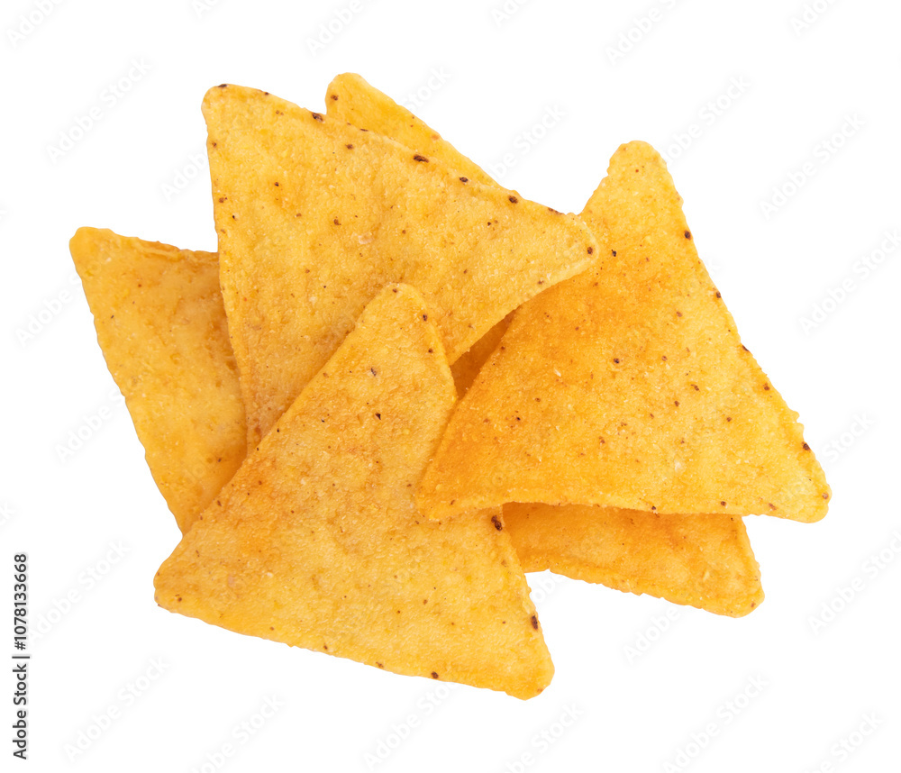 Fototapeta premium nachos isolated on white background