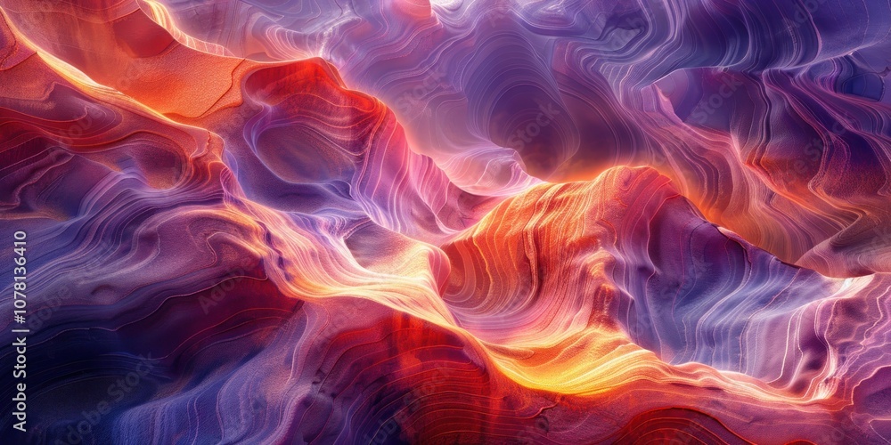 Abstract Canyon Landscape Abstract Canyon Landscape