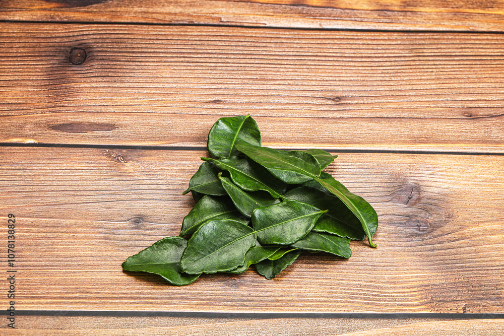Thai cuisine - Kaffir lime leaves Thai cuisine - Kaffir lime leaves