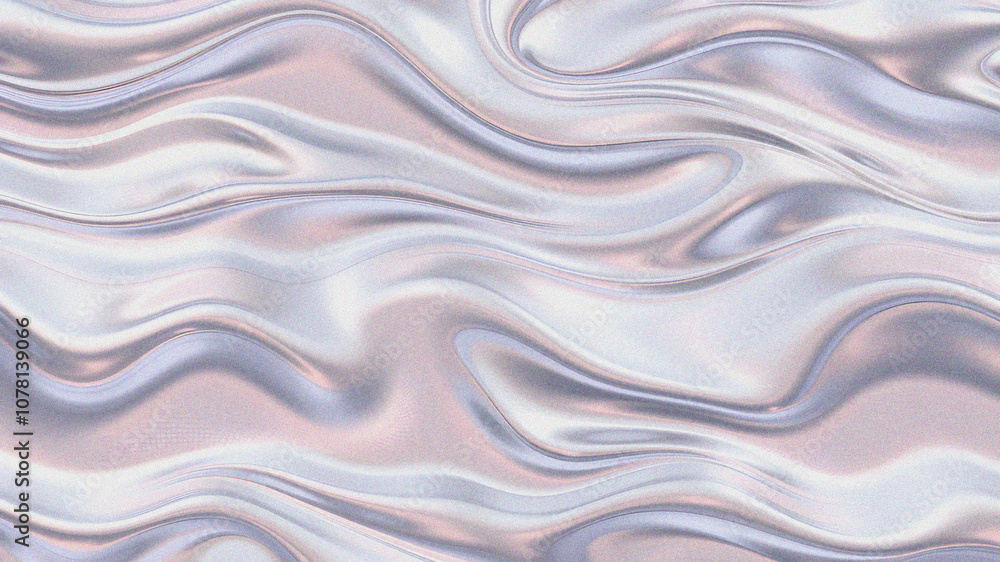 Grainy metallic liquid. Grunge chrome wavy texture Grainy metallic liquid. Grunge chrome wavy texture