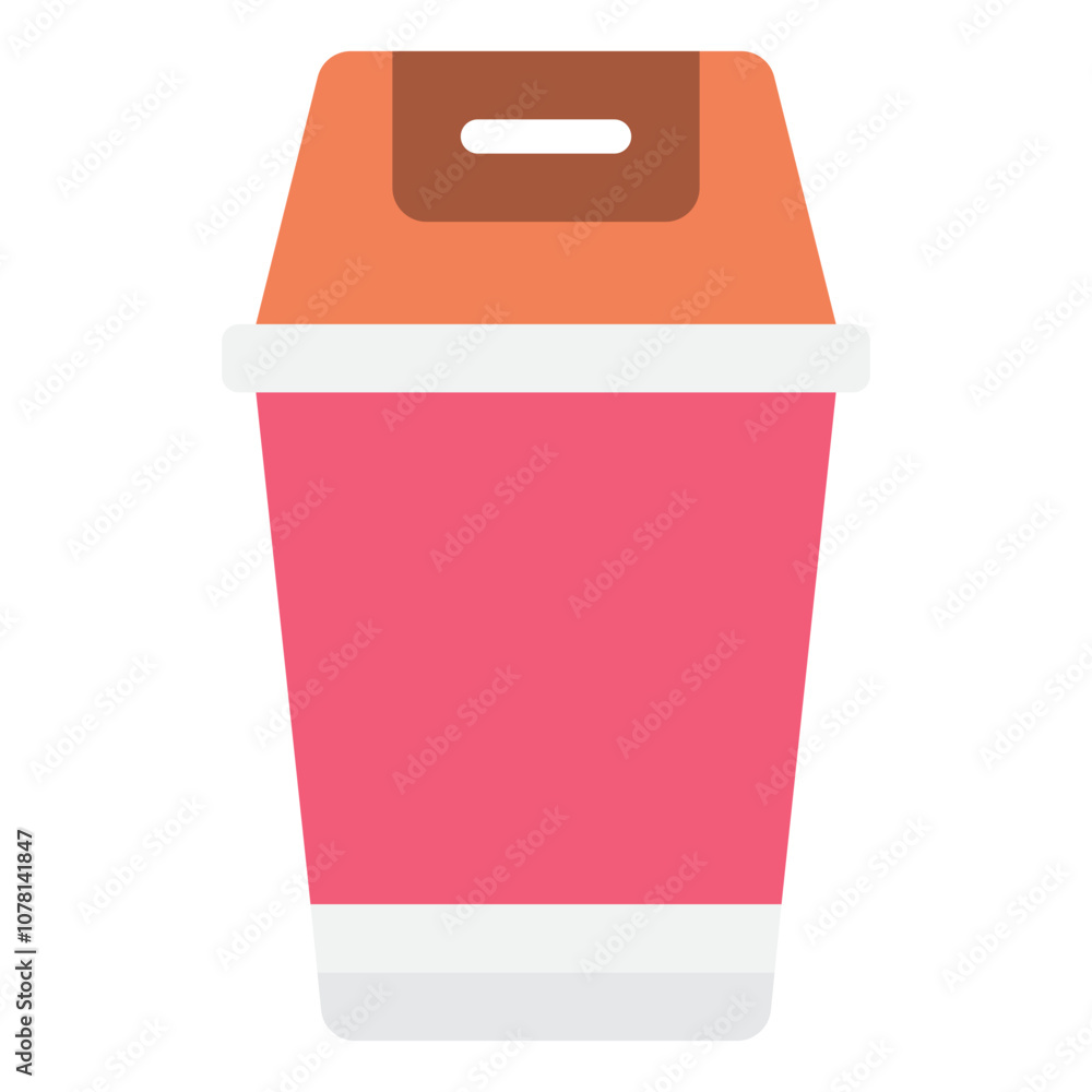 Recycling Bin Public Facility icon illustration Recycling Bin Public Facility icon illustration