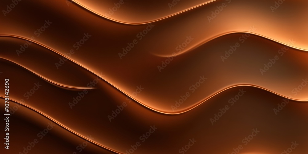 Fototapeta premium chocolate abstract wallpaper, Melted chocolate swirl as a background. wave chocolate background. brown wave background.Coffee chocolate brown color iquid drink texture background.