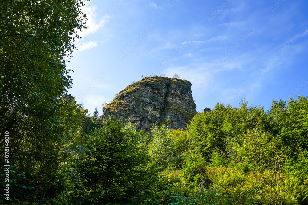 Landscape near Bruchhauser Steine at Istenberg in the Rothaar Mountains. Hiking trails in the Sauerland.
Landscape near Bruchhauser Steine at Istenberg in the Rothaar Mountains. Hiking trails in the Sauerland.
