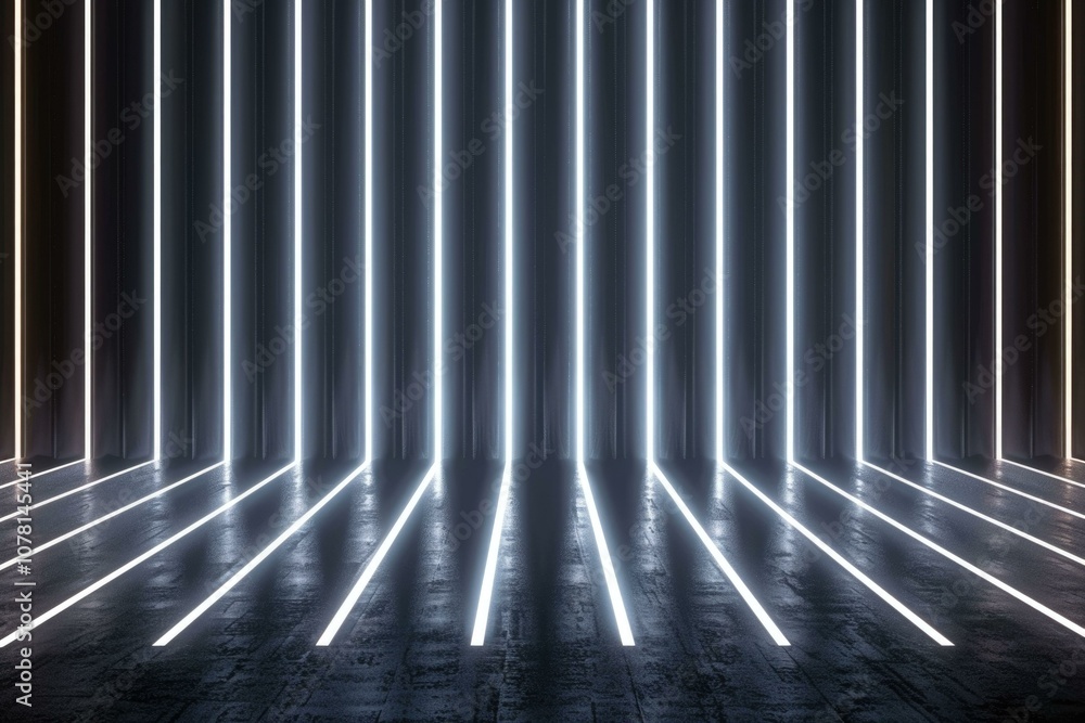 abstract geometric background of surfaces with straight vertical lines flashed with white light abstract geometric background of surfaces with straight vertical lines flashed with white light