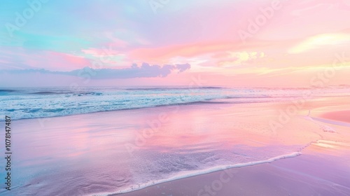 Pastel Sunset Beach