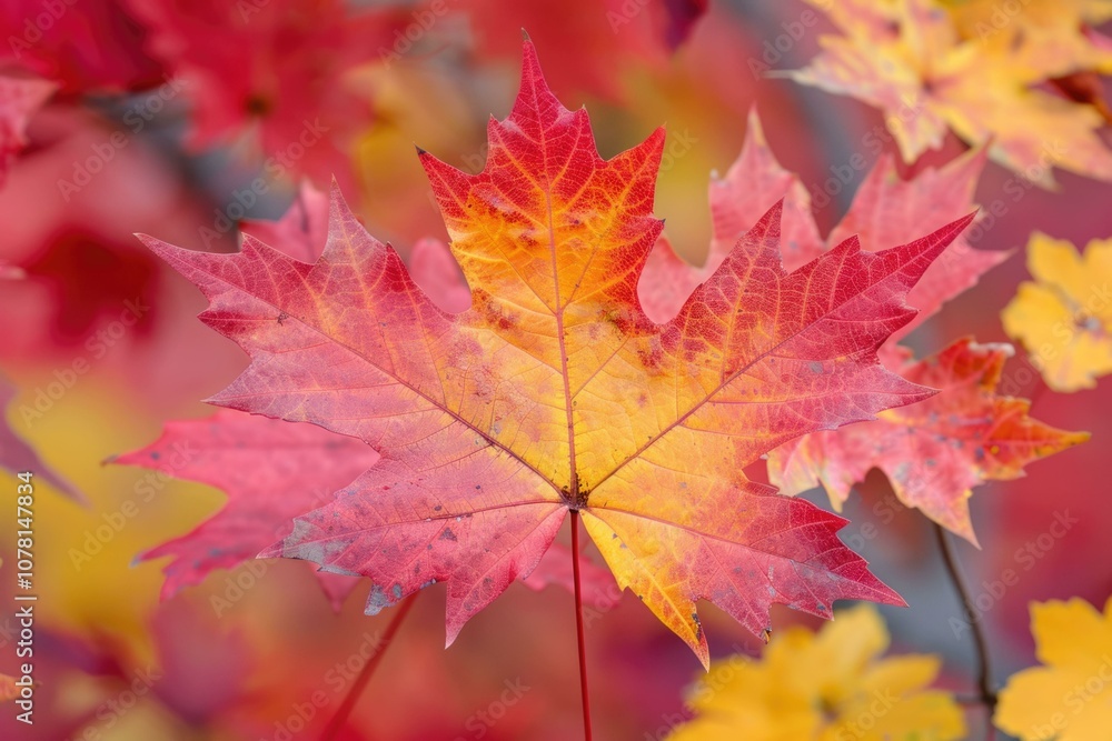 Autumn maple leaves in vibrant colors natures beauty captured. Autumn maple leaves in vibrant colors natures beauty captured.
