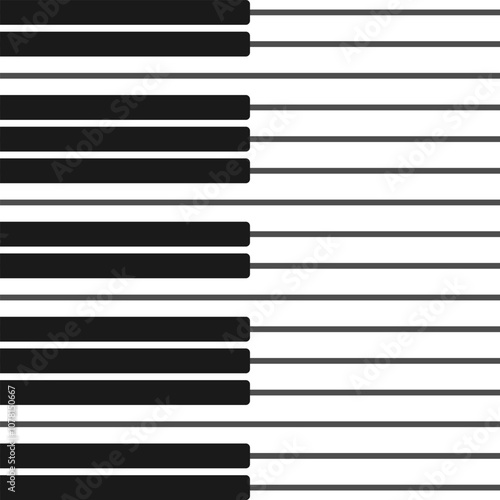 Abstract piano keyboard. Background with black and white keys.