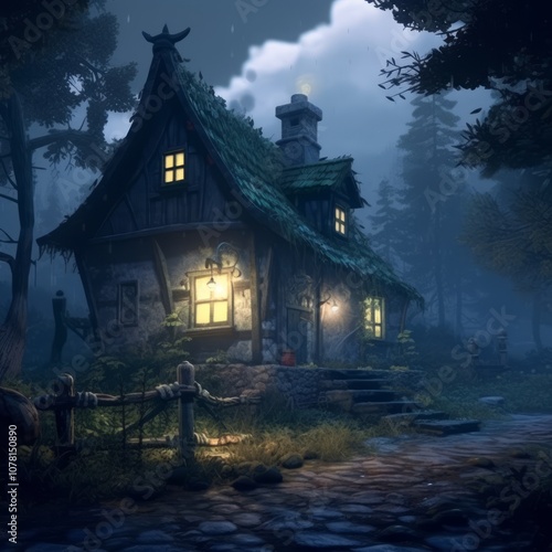 Whispers of Hatecore: A Lantern-Lit Retreat Among the Trees photo