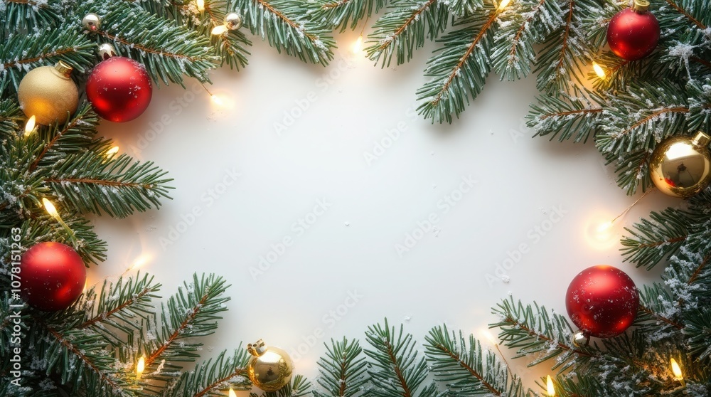 Christmas tree with red and gold ornaments and lights Christmas tree with red and gold ornaments and lights