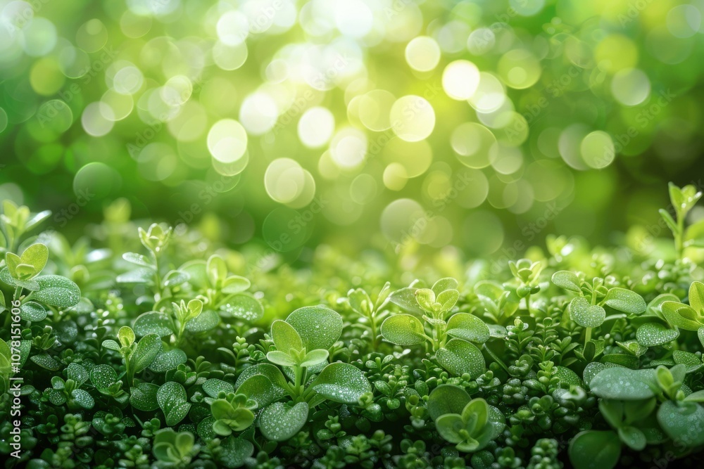 Vibrant green nature bokeh background. Vibrant green nature bokeh background.