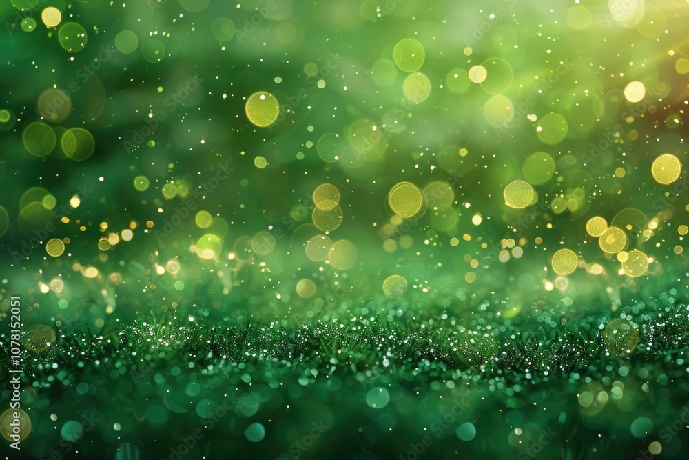 Vibrant green nature bokeh background. Vibrant green nature bokeh background.