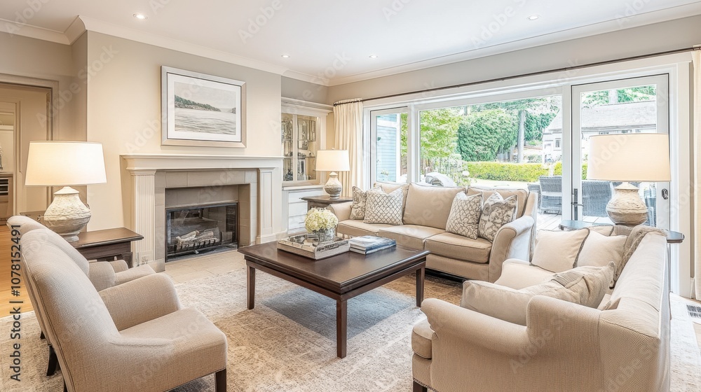 Cozy and Modern Living Room with Bright Natural Light Cozy and Modern Living Room with Bright Natural Light