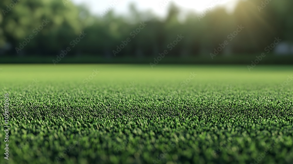 Close-Up of Green Artificial Grass Close-Up of Green Artificial Grass