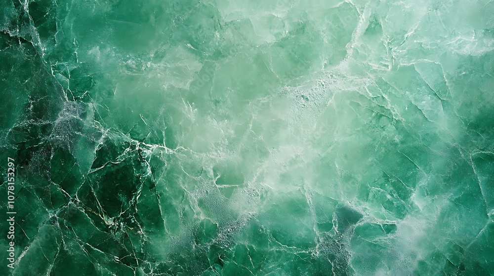 Fototapeta premium Light emerald green background with a smooth, polished look