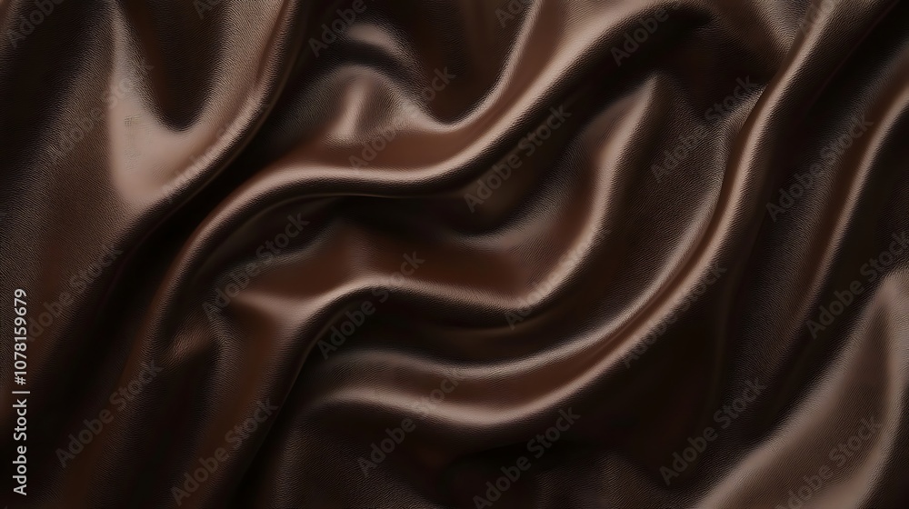 Smooth dark chocolate brown background with a leather texture Smooth dark chocolate brown background with a leather texture
