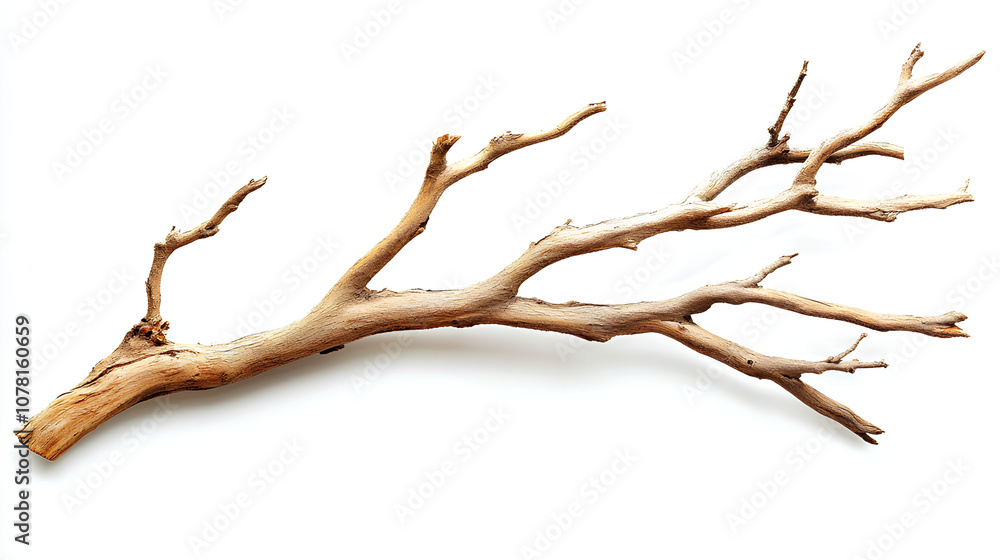 Dry branch of a tree isolated on white background Dry branch of a tree isolated on white background