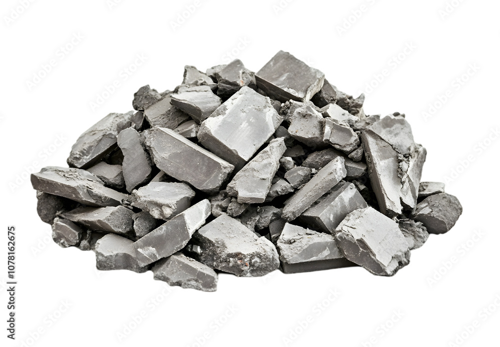Pile of rubble and debris isolated on transparent background, png. Pile of rubble and debris isolated on transparent background, png.