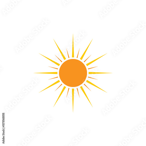 sun logo design vector illustration. sun icon vector