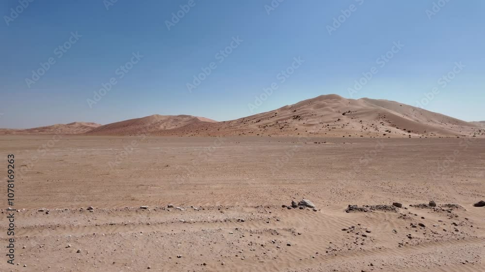 panorama of the endless horizons unfold in the panoramic vista of Oman's Empty Quarter, the Rub' al-Khali desert, capturing the essence of the breathtaking and tranquil beauty of a remote wilderness. panorama of the endless horizons unfold in the panoramic vista of Oman's Empty Quarter, the Rub' al-Khali desert, capturing the essence of the breathtaking and tranquil beauty of a remote wilderness.