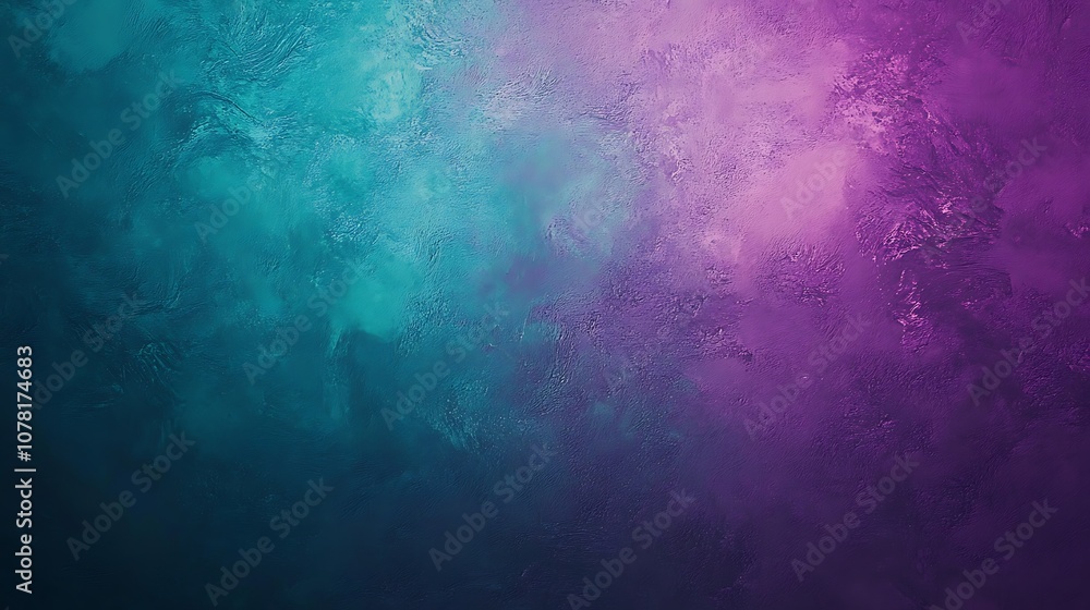 Fototapeta premium Purple and teal gradient with swirling texture for dramatic backgrounds