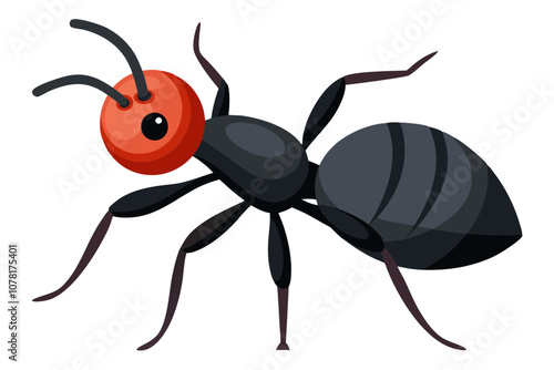 Bullet Ant Color Vector Design.