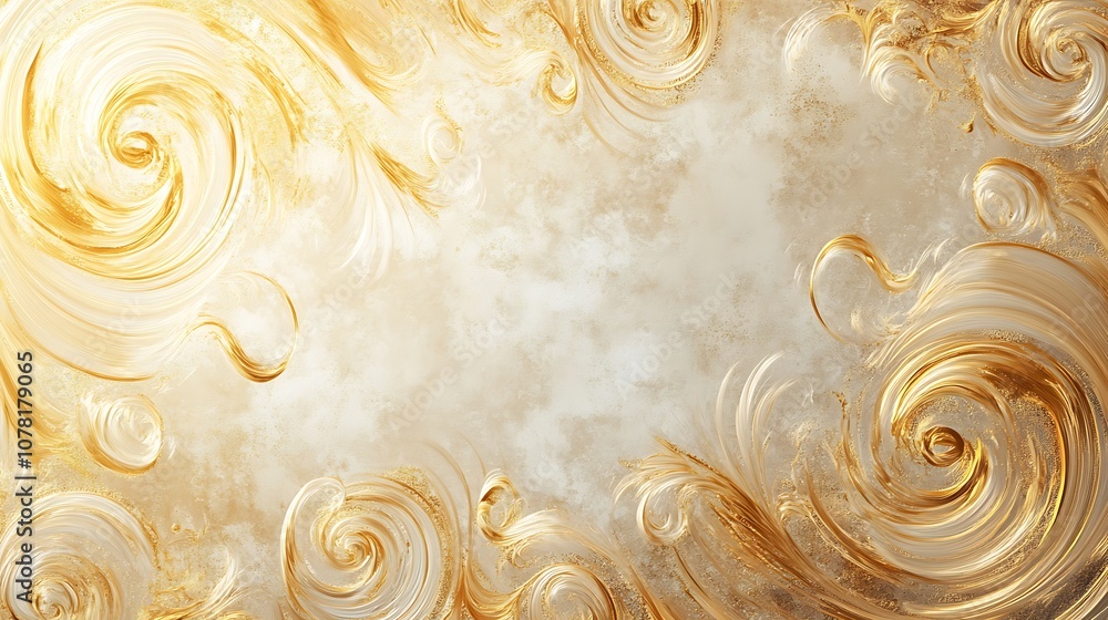 Gold and cream swirled texture for luxurious background designs Gold and cream swirled texture for luxurious background designs