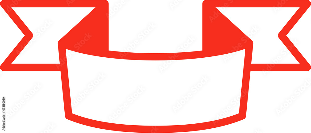 Red Ribbon Banner Illustration Red Ribbon Banner Illustration