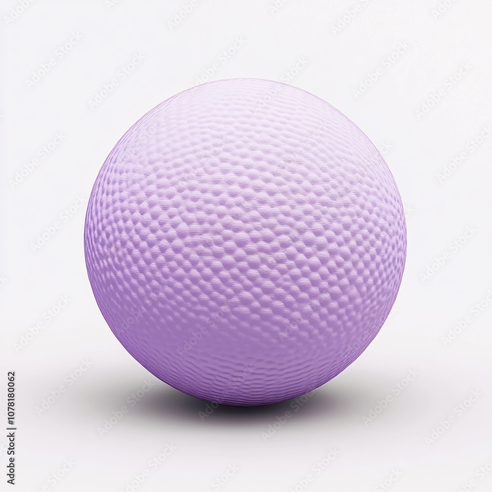 2408_060.A simple Textured ball for babies and toddlers, Light mauve color, white background, 3D Rendering, isometric 2408_060.A simple Textured ball for babies and toddlers, Light mauve color, white background, 3D Rendering, isometric