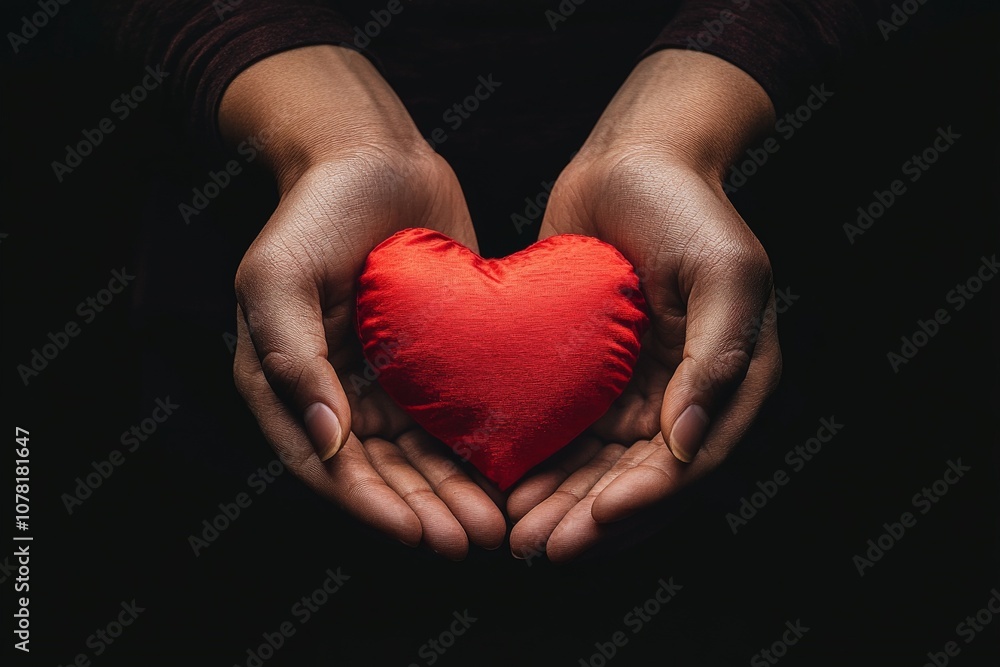 hands holding heart dark background hands holding heart dark background