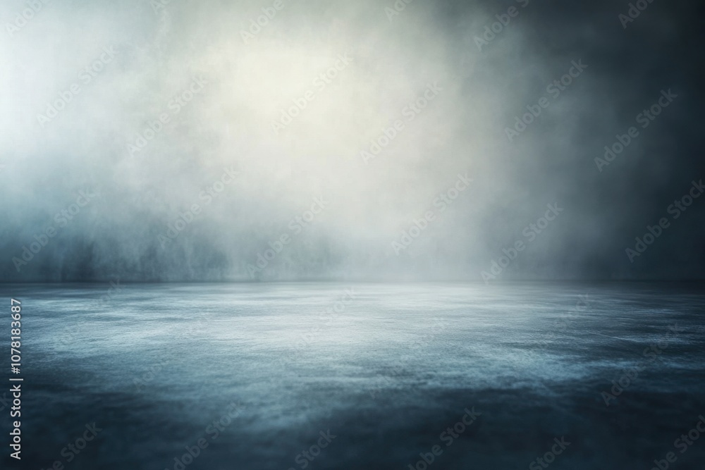 Dark room with fog and light shining from above. Dark room with fog and light shining from above.
