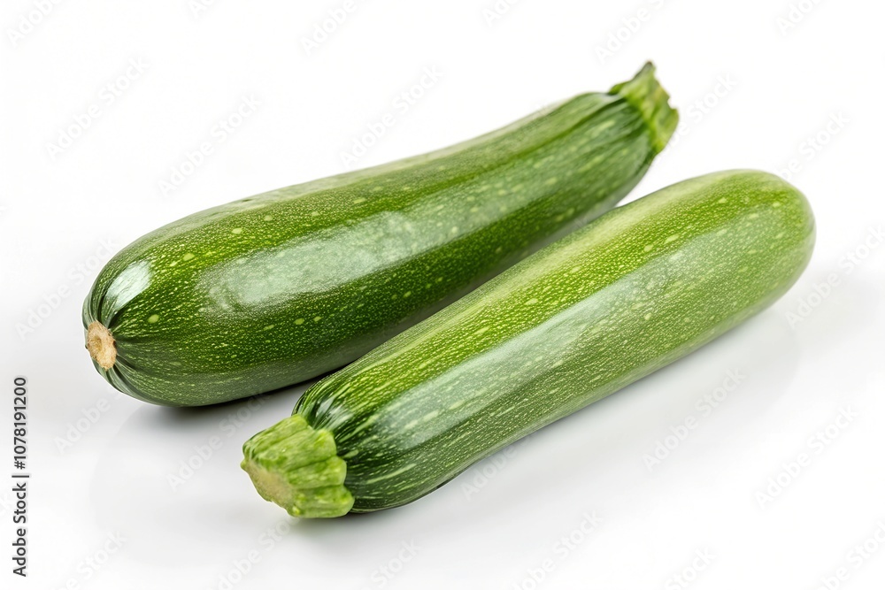 Fresh zucchini, isolated on white background Fresh zucchini, isolated on white background